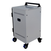 POWER TECHNOLOGIES-15 Bay Secure USB-C Hub Charging Cart, USB-C Cables - 220V UK, MODEL- PT-VERT-15-H65, SKU- CRT-VRT-B15L-U-H65C